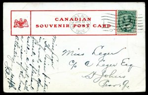 h4064 - HALIFAX NS Postcard 1906 Green Bank Patriotic Beaver Maple Leaf by Meagh