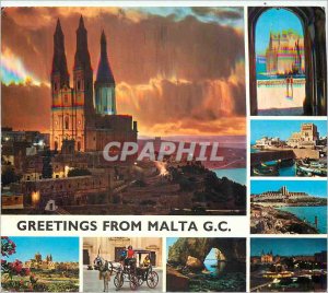 Modern Postcard Greetings from Malta GC