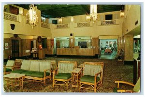 Memphis Tennessee TN Postcard Hotel King Cotton Interior And Restaurant c1960's