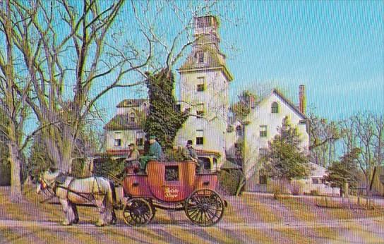 Old Stage In Front Of Historic Batsto Mansion Batsto New Jersey