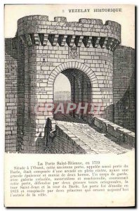 Old Postcard History Vezelay door St Etienne