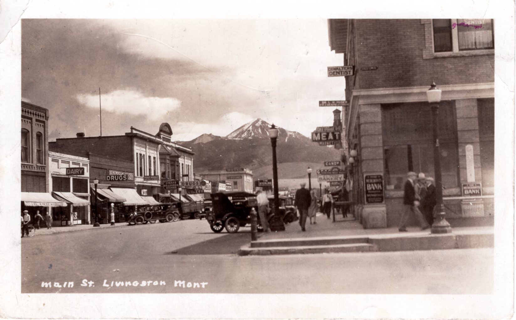 Main Street, Livingston, Montana, 1928 United States Montana