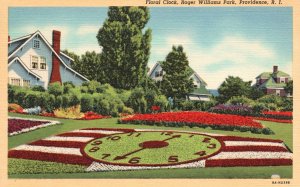 Vintage Postcard Floral Creek Roger Williams Park Providence Rhode Island Union