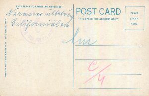 An Orange Grove near the Foothills, California scenic vintage postcard