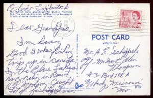 h2568 - QUETICO PARK Ontario Postcard 1960s Dawson Camp Grounds