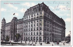 Windsor Hotel (Exterior), Montreal, Quebec, Canada, PU-1907