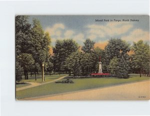 Postcard Island Park in Fargo North Dakota USA