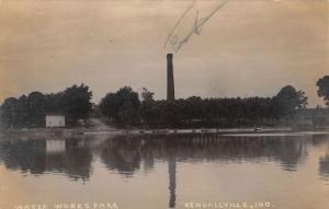 Kendallville Indiana Water Works Park Real Photo Antique Postcard K85259