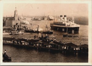 Germany Hamburg Harbour Vintage RPPC BS.26