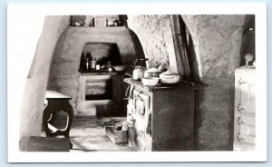 RPPC FRESNO, CA California ~ Kitchen of  UNDERGROUND GARDENS  c1954  Postcard