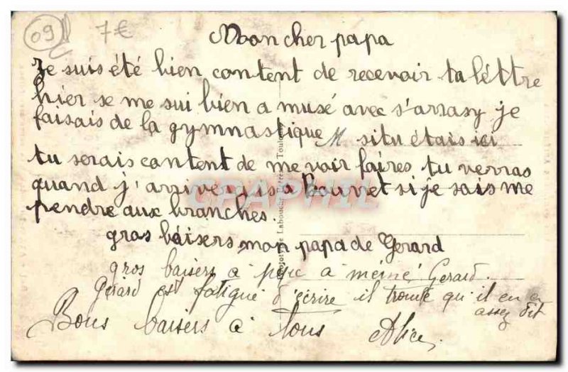 Old Postcard Ax les Thermes strategic road