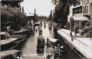 Mexico Xochimilco Floating Gardens Vintage RPPC C133