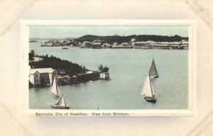 bermuda, HAMILTON, View from Windam (1910s) Embossed Postcard