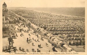 Belgium Blankenberge beach pier c.1934