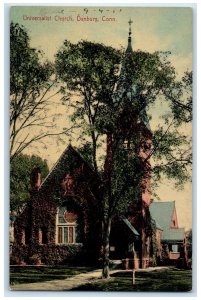 c1920's Universalist Church Exterior Danbury Connecticut CT Unposted Postcard