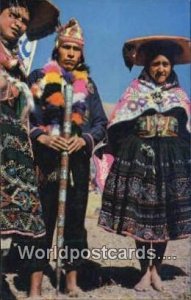 Nativos de Tinta, Natives Cuzco, Peru Unused 