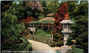 SAN FRANCISCO, CA  JAPANESE TEA GARDEN Golden Gate Park  c1910s  Postcard