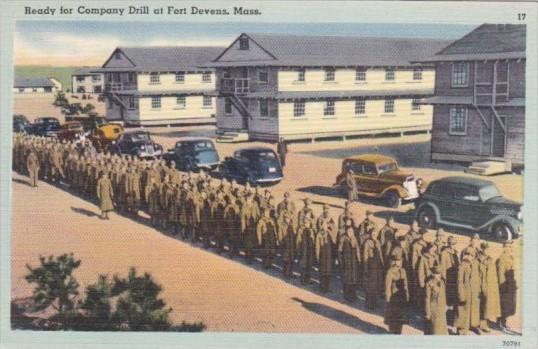 Ready For Company Drill At Fort Devens Massachusetts