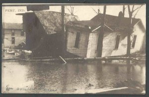 1913 PPC* Peru In Flooded Houses