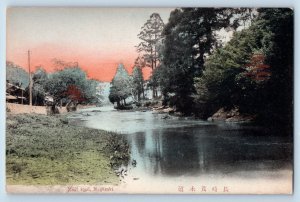 Nagasaki Kyushu Japan Postcard Mogi Road River View c1910 Unposted