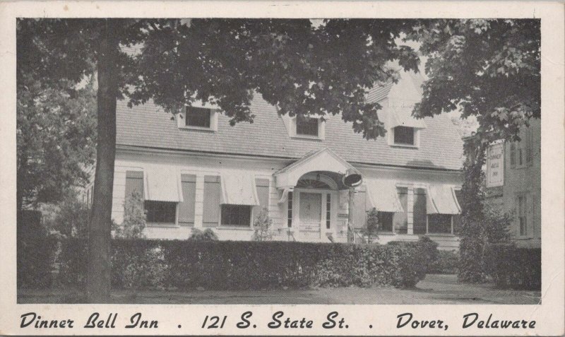 Postcard Dinner Bell Inn Dover Delaware DE