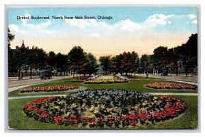 Drexel Boulevard Gardens From 44th Street Chicago Illinois IL UNP DB Postcard Y2