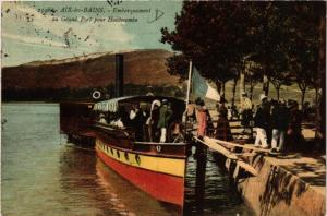 CPA AIX-les-BAINS Embarquement au Grand Port pour HAUTECOMBE (681899)