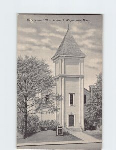 Postcard Universalist Church, South Weymouth, Massachusetts