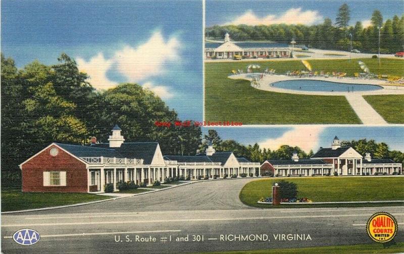 VA, Richmond, Virginia, White House Motor Lodge, Multi View, Mellinger
