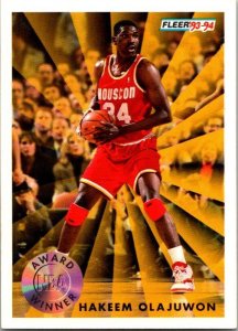 1993 NBA Basketball Card Hakeem Olajuwon Houston Rockets sk20217