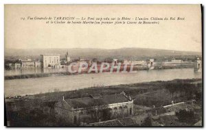 Old Postcard Tarascon Suspension Bridge on the Rhone L & # 39ancien castle of...