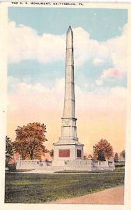 US Monument, Gettysburg, PA Civil War Unused 
