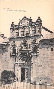 Portada de Santa Cruz Toledo Spain Writing on back 