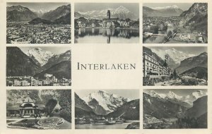 Postcard Switzerland Interlaken multi view