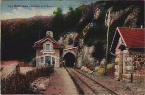 CPA the malavaux - the station and the tunnel (1220906) 