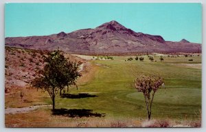 Sports~Socorro Mountain & Golf Course Seen From Institute Of Mining~Vintage PC