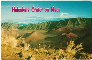 Haleakala Crater, Hawaii, Vintage 1951 Chrome Postcard #1