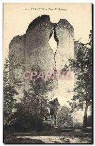 VINTAGE POSTCARD Stamps Tower of Guinette