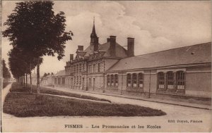 CPA FISMES - Les Promenades et les Écoles (131788)