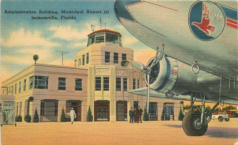 Administration Buildings Aircraft 1930s Airport Jacksonville Florida 7903