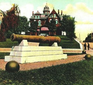 Hagerstown Maryland MD Spanish Cannon Captured at Santiago 1910s Vtg Postcard