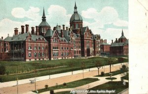 Vintage Postcard John Hopkins Hospital Building Baltimore Maryland H.C. Leighton