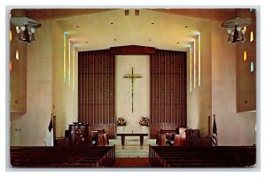 Community Church Front Sanctuary Palm Springs California UNP Chrome Postcard O19