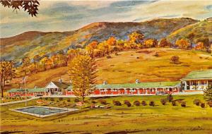 Bennington Vermont 1950s Postcard Darling Kelly's Brick Motel