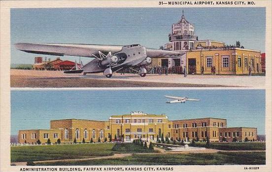 Municipal Airort Administration Building Fairfax Airpor Kansas City Kansas Mu...