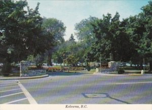 Canada Entrance To City Park Kelowna British Columbia