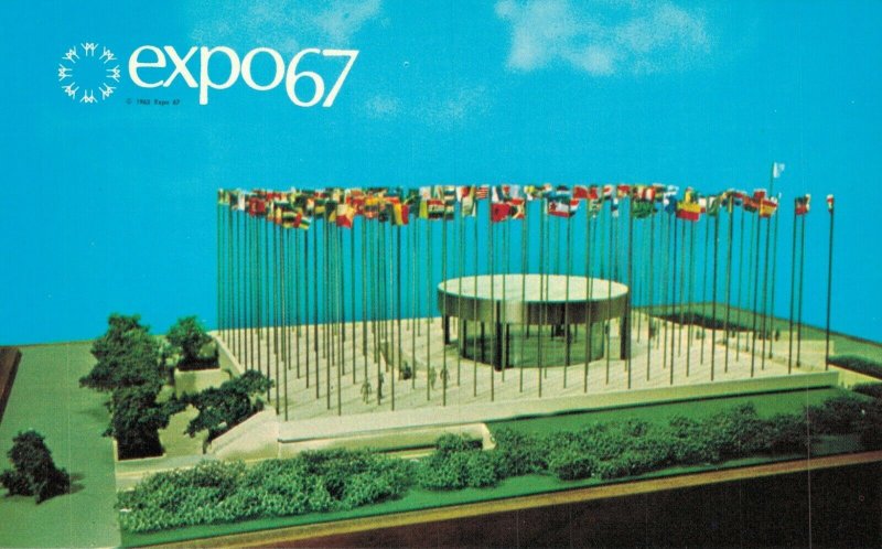 Canada Montreal Expo 67 Pavilion On The United Nations Vintage Postcard 03.58