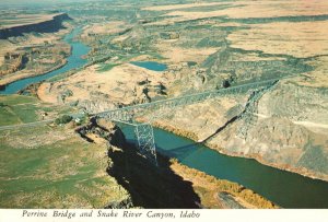 Vintage Postcard Perrine Bridge and Snake River Canyon, Idaho