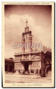 Old Postcard Paris International Colonial Exposition in 1931 Pavilion of Prot...