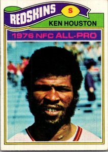 1977 Topps Football Card Ken Houston Washington Redskins sk21409